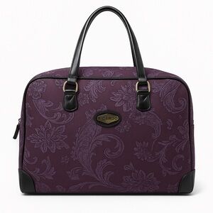 RICARDO Vintage Floral Weekender Bag Purple Travel Carry On